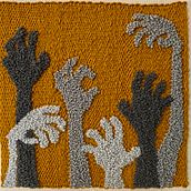 My project in Punch Needle XL Embroidery course. Fiber Arts project by Abby León - 02.24.2021
