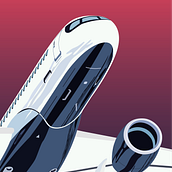 l'avió del fum . Un proyecto de Ilustración vectorial de Tono Mollà - 24.02.2021