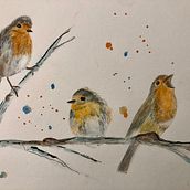 My project in Artistic Watercolor Techniques for Illustrating Birds course. Un proyecto de Pintura a la acuarela de Sonia - 24.02.2021
