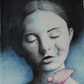 Mi Proyecto del curso: Retrato creativo en claroscuro con lápiz. Un proyecto de Dibujo a lápiz, Dibujo artístico, Dibujo de Retrato, Dibujo realista e Ilustración naturalista				 de Mónica López Rivera - 24.02.2021