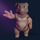 Hombre oso cerdo. Mi versión. Un proyecto de 3D, Concept Art, Diseño de personajes y Diseño de personajes 3D de charlesacv - 24.02.2021