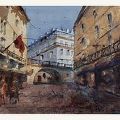 My project in Architectural Illustration with Watercolor course Ein Projekt aus dem Bereich Aquarellmalerei von John Yun - 25.02.2021