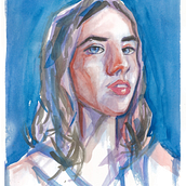 Mi Proyecto del curso: Retrato artístico en acuarela. Un proyecto de Pintura a la acuarela de SILVIA GUZMAN - 25.02.2021