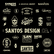 Brand Identify and Design Concept for Santos Design Co.. Un projet de Design graphique, Design t, pographique et Illustration traditionnelle de Braian - 25.02.2021
