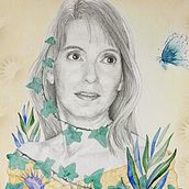 Mi Proyecto del curso: Retrato con lápiz, técnicas de color y Photoshop. Fine Arts, Drawing, Pencil Drawing, Artistic Drawing, Portrait Drawing, Traditional illustration, Digital Illustration, and Watercolor Painting project by nkurtoa - 02.25.2021