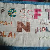 Mi Proyecto del curso: Letras bordadas: el hilo como herramienta gráfica. Un proyecto de Bordado y Diseño textil de María del Pilar Hernández García - 25.02.2021