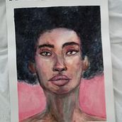 Mi Proyecto del curso: Retrato artístico en acuarela. Fine Arts project by Andrea Aracena - 02.25.2021