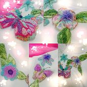 Mi Proyecto del curso: Diseño de moda: pintura y bordado sobre prendas...entre flores y mariposas. Painting, Fashion Design, DIY, Upc, and cling project by MaRa RoJas - 07.19.2021