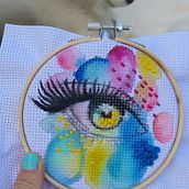 MI PROYECTO FINAL ACUARELA MAS BORDADO. Embroider project by ESTHER LÓPEZ PÉREZ - 02.26.2021