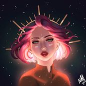 My project in Lighting and Color for Digital Portraits in Photoshop course. Un proyecto de Ilustración digital e Ilustración tradicional de Lélanie Morel - 26.02.2021