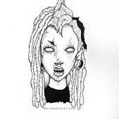 My project in Blackwork Tattoo Design course. Un proyecto de Ilustración tradicional de Walter Rabbit - 27.02.2021