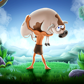 Cow Thief. Un proyecto de Diseño de personajes, Corrección de color, Teoría del color, Concept Art, Diseño, Diseño digital, Dibujo digital, Ilustración digital, Dibujo e Ilustración tradicional de Izzaartz - 21.03.2020