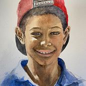 My project in Artistic Portrait with Watercolors course. Watercolor Painting project by Paola Portello - 03.22.2021