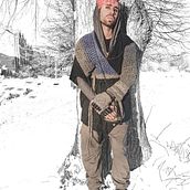 Costume design: Olman Silverscale. Character Design, Costume Design, Fiber Arts, Textile D, and eing project by Merit Roses - 02.12.2021