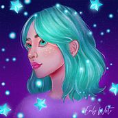 Layla. Desenho, Desenho digital, e Pintura digital projeto de Emily White - 27.02.2021