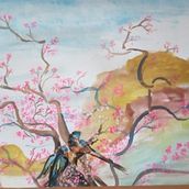 Mi Proyecto del curso: Ilustración en acuarela con influencia japonesa. Un proyecto de Bellas Artes de Luz Bozo - 27.02.2021