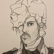 My project in Introduction to Portraits with India Ink and Nibs course. Een project van  Tekening van Courtney Sheets - 28.02.2021