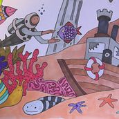 Under the sea. Un progetto di Illustrazione infantile, Fumetto, Creatività, Disegno, Illustrazione tradizionale e Illustrazione con inchiostro di George Jette - 28.02.2021