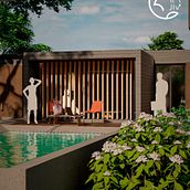 Proyecto del curso: Ilustración digital de proyectos arquitectónicos. Un progetto di Architettura digitale, Graphic design e ArchVIZ di Gustavo Jesús Jiménez Chavarría - 28.02.2021
