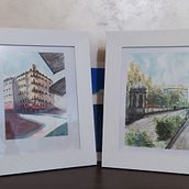 My project in Architectural Sketching with Watercolor and Ink course. Watercolor Painting project by Stefano Varone - 02.28.2021