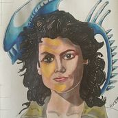 Mi Proyecto del curso: Retrato creativo con rotuladores. Artistic Drawing project by Mayka Muñoz Ruiz - 02.28.2021