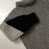 Mi Proyecto del curso: Crochet: Hygge Sweater shades of grey. Een project van Haken van Elena Oltra Calatayud - 28.02.2021