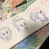 Mis primeros retratos. Watercolor Painting project by Natalia Galiano - 02.28.2021