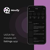 Movify UI design. Digital Design, and UX / UI project by Verónica Serrato - 02.28.2021