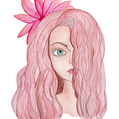 Chica pelo rosa: Retrato ilustrado en acuarela curso de Ana Santos. Un progetto di  di Ivania Maturana - 20.09.2020