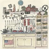 My brother-in-law's workbench. Traditional illustration project by bryanrubenau - 03.01.2021