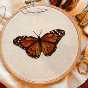 My project in Realistic Embroidery Techniques course. Embroider project by Rebecca Vizoso - 03.01.2021