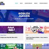 Mi Proyecto del curso: Creación de una web de Roblox. Un progetto di Web development, Web design e Marketing digitale di Enric Serrat - 01.03.2021