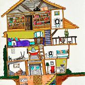 A house,  a home. Traditional illustration project by Simon Paddon - 03.02.2021
