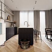 calmly kitchen. Un progetto di Progettazione 3D di BENJAMÍN ARNELA TOLEDANO - 10.11.2020