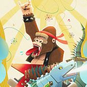 Godzilla vs Kong (Sueño Zurdo style). Digital Illustration project by Sergio Pérez Tejero - 03.02.2021