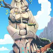 old statue. Digital Drawing project by Keisy Lopez - 03.02.2021