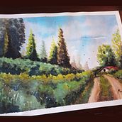 Paisaje en acuarela. Drawing, Traditional illustration, Painting, and Watercolor Painting project by Sergio Vera - 02.02.2021