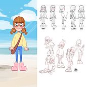 My project in Character Design for Animation with Photoshop course. Character Design project by Noemi Buzzi - 03.02.2021