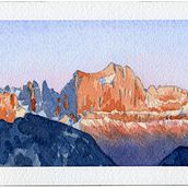 Acquerelli dolomitici. Un progetto di Pittura ad acquerello di Isanna Trovato - 02.01.2021