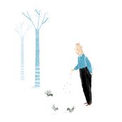 Black and Blue. Digital Illustration project by Cristina Gil - 03.02.2021