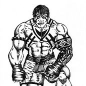 Meu projeto do curso: Ilustração para quadrinhos: a anatomia de um super-herói. Projekt z dziedziny Komiks,  R, sunek, R, sunek anatomiczn, Trad, c i jna ilustracja użytkownika gero_crossover - 15.03.2021