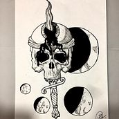 Cosmic (Illustration). Een project van  Illustratie met inkt y  Tatoeageontwerp van Gustavo Carreira Menezes - 02.10.2019