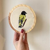 Pintassilgo (Goldfinch bird) . Bordir proyek oleh Beatrix Reche - 03.03.2021