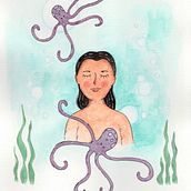 Meu projeto do curso: Ilustração artística: desenhe seu imaginário . Menggambar Artistik, Ilustrasi tradisional & Ilustrasi Tinta proyek oleh Naiara Peasi - 03.03.2021