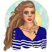 My project in Female Character Portraits in Procreate course. Creativit, Digital Drawing, Digital Illustration, and Digital Painting project by coco_mermaid - 03.04.2021