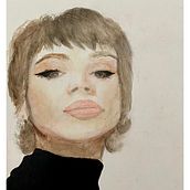 Mi Proyecto del curso: Retrato en acuarela a partir de una fotografía. Un progetto di Disegno di ritratti di thamarachampa - 04.03.2021