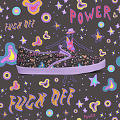 Pattern illustration for VANS. Women's empowered . Projekt z dziedziny Projektowanie c, frowe, Projektowanie graficzne i Pattern design użytkownika Sandra Lopez Garcia - 05.03.2021