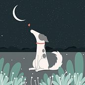 Pina loving the Moon. Un projet de Animation 2D de Francesca Cosanti - 04.03.2021