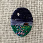 My project in Miniature Embroidery Techniques course. Un progetto di Ricamo e Textile Design di Kim Milai - 05.03.2021
