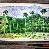 Mi Proyecto del curso: Cuaderno de viaje en acuarela. Ilustração tradicional, e Pintura em aquarela projeto de ANDRES FELIPE TORO VALENCIA - 06.03.2021